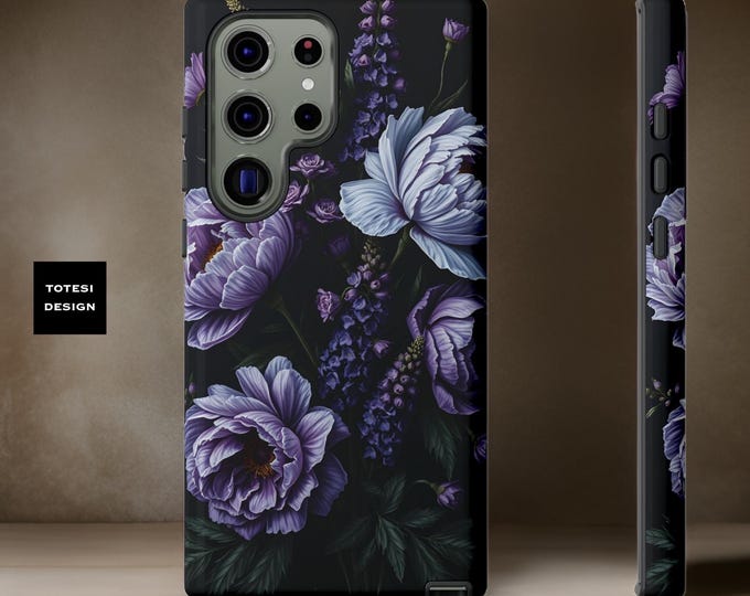Dark academia moody floral  Samsung Galaxy S25 S24 S23 S22 S21 Plus | glossy matte | 16 14 13 12 11 Pro Max Plus Mini XE
