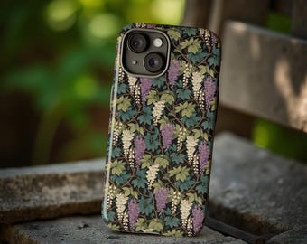 Nature vintage aesthetic Phone Case for iPhone & Samsung | Vintage Wisteria  Floral