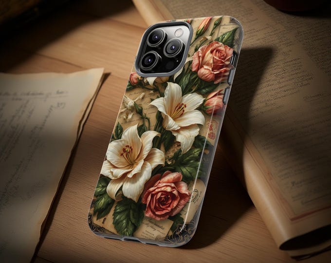 Vintage Art Nouveau Floral iPhone Samsung phone cases  17 16 S25 S24