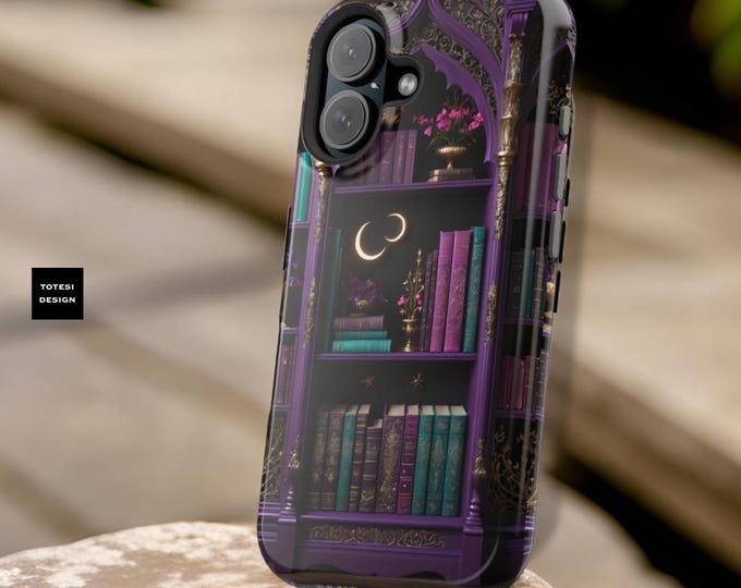 Magnetic Compatible Fairytale Bookcase aesthetic iPhone case  iPhone  tough case - 13 14 15 16  Pro Max Plus Mini