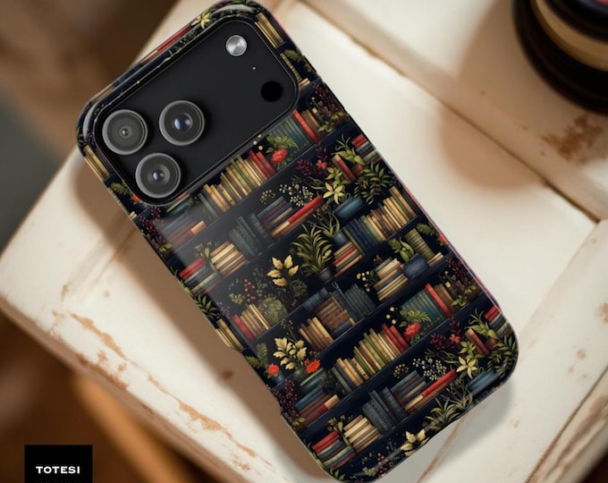 Dark Academia Bookshelf MagSafe iPhone Tough Case