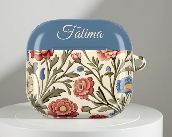 Floral AirPod Cases, Vintage Pretty Cover, Gen Pro 1 2 3 4, Birthday Xmas Gift, Personalized Phone Accessories, Gift for Her, Protective