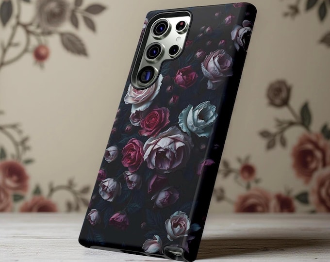 Gothic Roses Dark Academia Phone Case | Floral iPhone Case