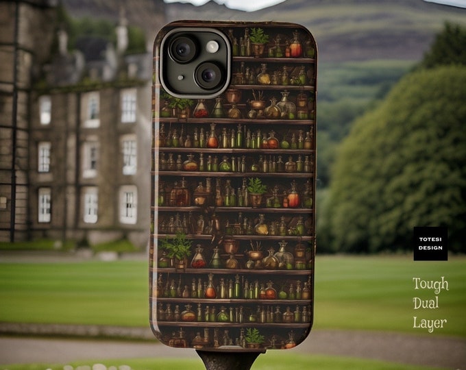 Witch Potions Shelf Phone Case Samsung Galaxy S21 S22 S23 Plus Ultra | iPhoene 15 14 13 12 Pro Max Plus | glossy or matte
