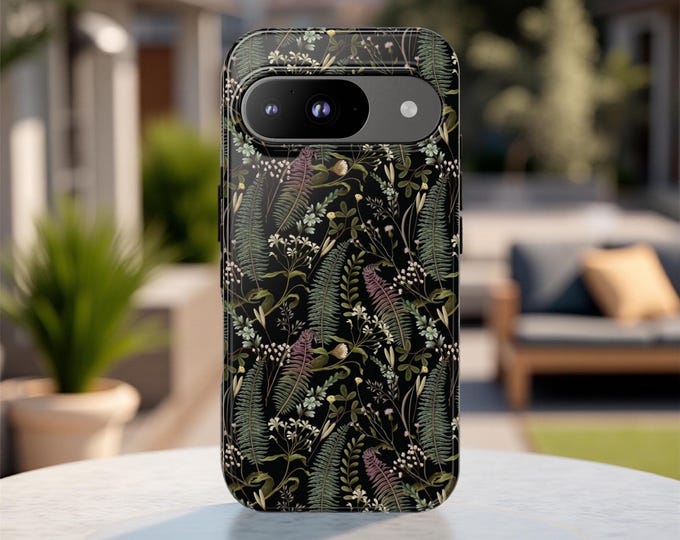Botanical Foliage Ferns Nature , Tough Case| iPhone Google Samsung | S25 S24 S23 16 15 14 13| Gift for Mom outdoors nature garden lover