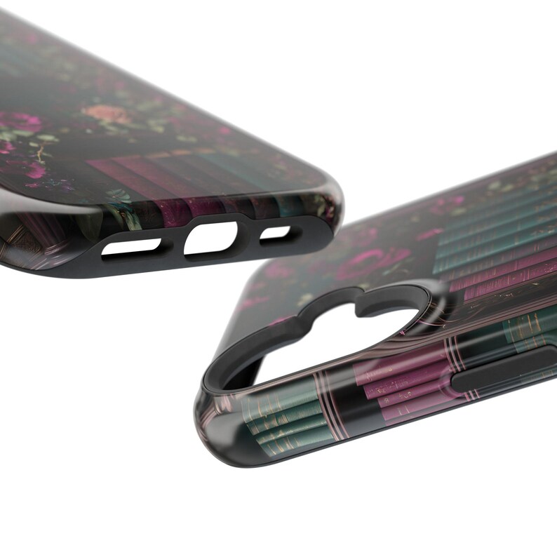 Magnetic Library Bookish Bookshelf phone Case: Dark Academia Style, Magsafe Compatible image 17