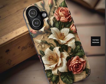 Vintage Art Nouveau Floral iPhone Samsung phone cases  17 16 S25 S24