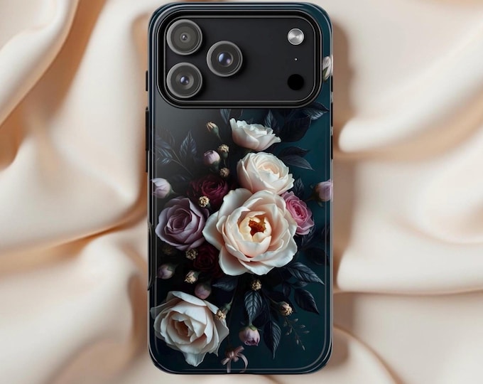 Midnight Peony Tough Case |Original Dark Romantic Art by TotesiDesign