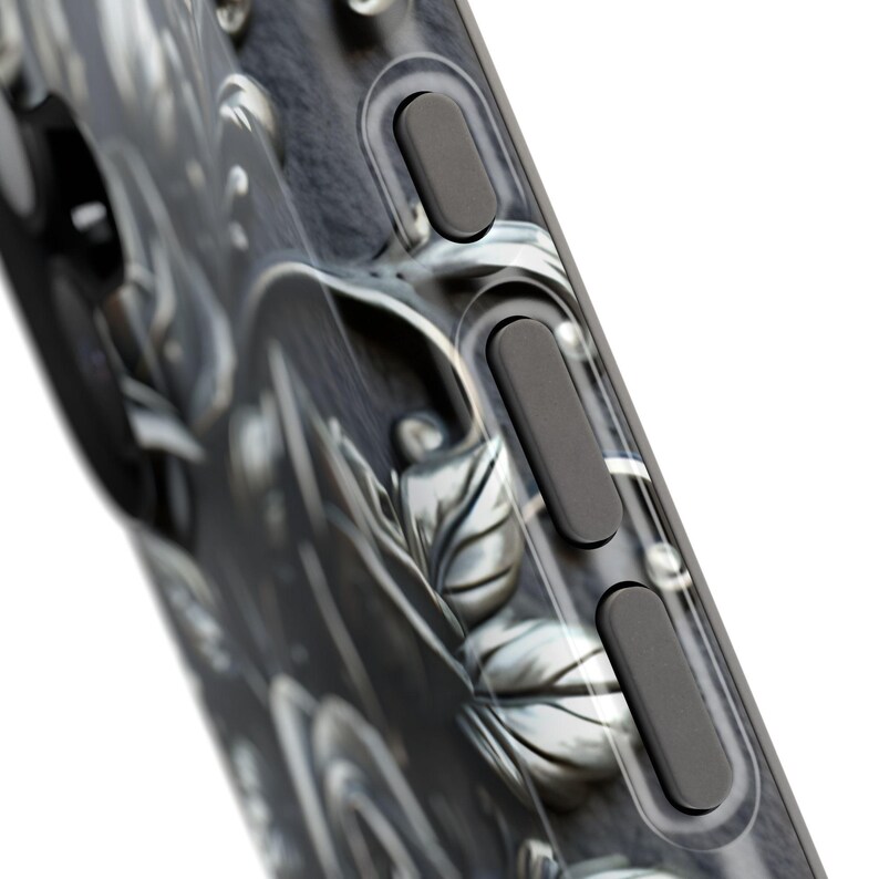 Gothic Black Roses Phone Case | Magnetic Impact-Resistant Case image 14