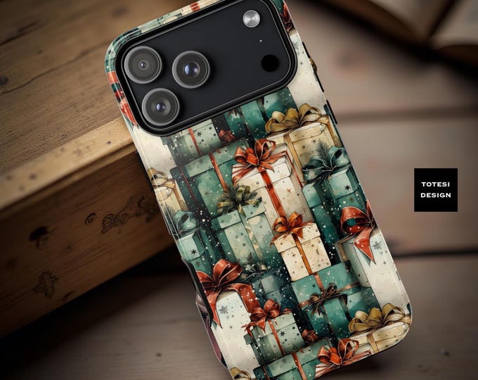 Christmas Holiday Gifts phone case Samsung Galaxy or iPhone impact resistant dual layer covers
