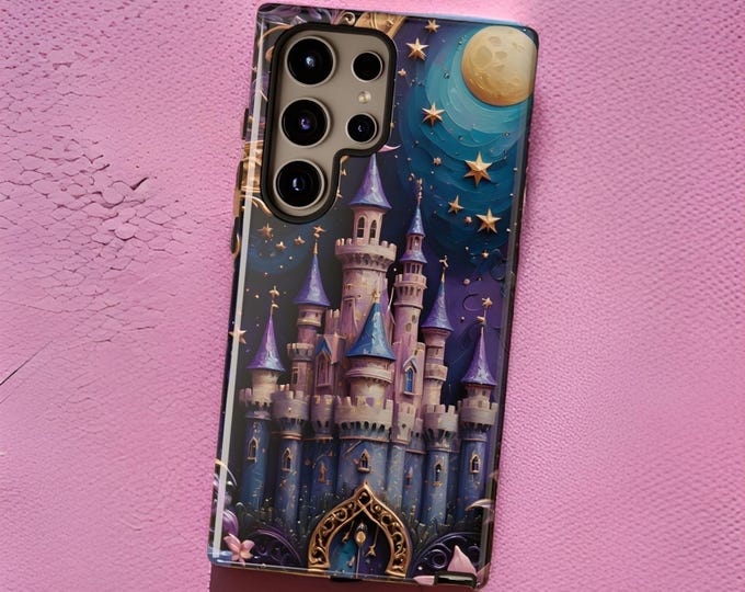 Whimsical Princess Castle iPhone 16 15 14 13 12 11 Samsung Galaxy  S24 S23 S22, Google Pixel phone cases | Fantasy Romantic