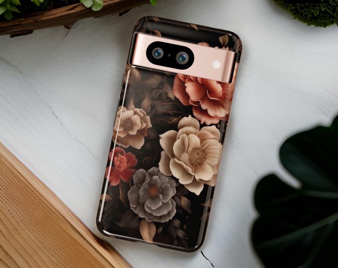 Phone Cases, Boho Chic Floral Pixel Tough Case for iPhone 9 8 7 6 5 Pro XL, Protective Cover, Hard Shell, Unique Gift, Accessories