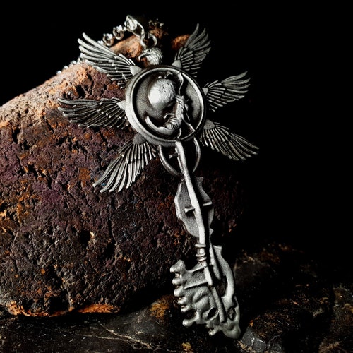 Resident Evil 8 RE8 Village Sixwinged Unborn Key Necklace Etsy