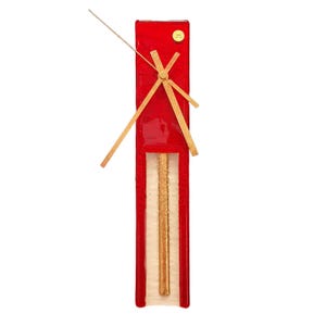 Murano Glass Pendulum Wall Clock - Model: STYLO S RED Gold