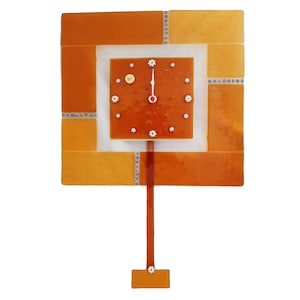 Pendulum clock in Murano glass Venice-Italy