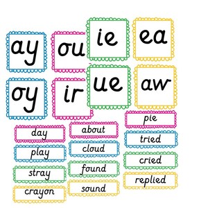 printable phase 5 phonics activities colouring and games pdf etsy