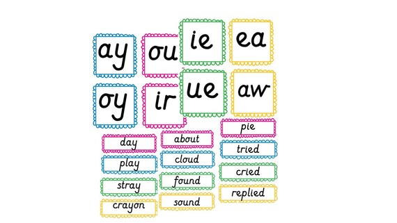 printable phase 5 phonics flashcards phonemes and words pdf etsy