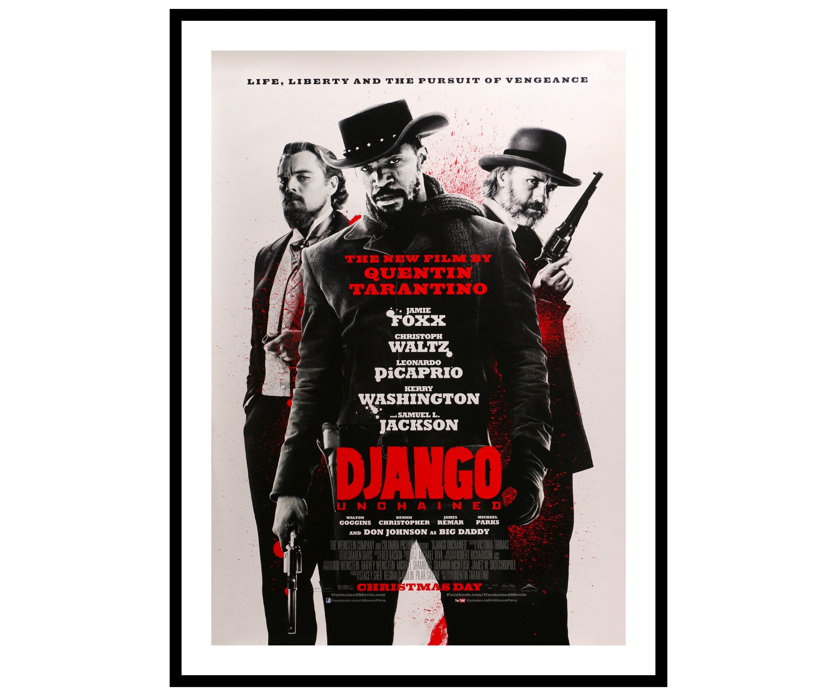 Django Unchained Movie Poster Print Etsy