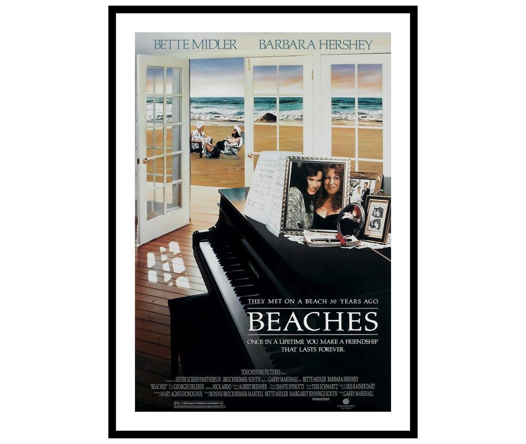 Beaches Movie Poster Print Etsy