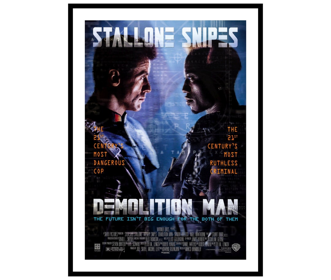 Demolition Man Movie Poster Print Etsy