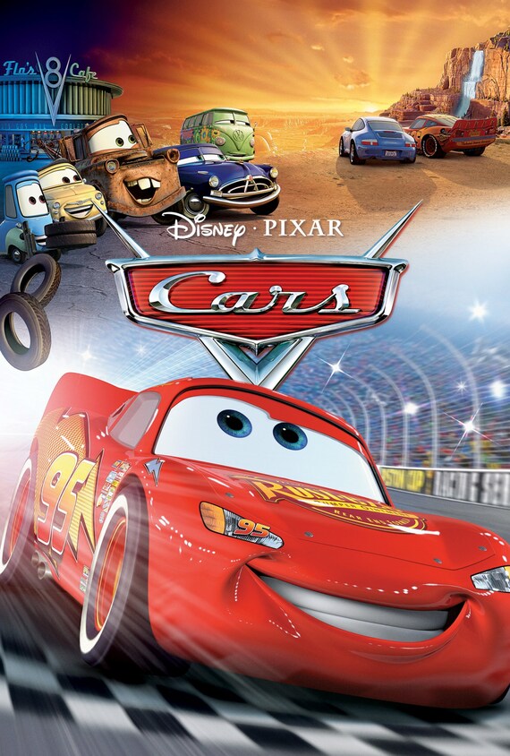 Cars Movie Poster Print - Etsy