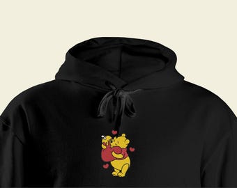 Black Honey Bear Love Hoodie