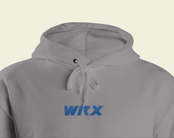 WRX Logo Hoodie: Embroidered Cotton Blend Sweatshirt for JDM Car Fans