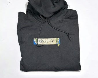 Anime embroidered eyes hoodie