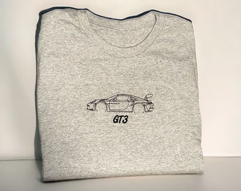 Porsche 911 GT3 custom Embroidered hoodie