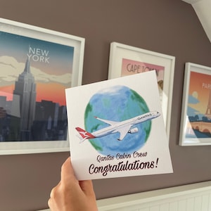 Qanta's | Luchtvaartgeschenk | Vliegtuigen | Cabinepersoneel | Piloot | Nieuwe baan | Stewardess | Stewardess | Vliegtuigpersoneel | Vliegtuig | Piloot cadeau