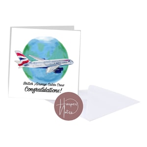 British Airways A380 | Presente de aviação | Aeronave | Tripulação de cabine | Piloto | Novo emprego | Comissário de bordo | BA | Airbus | Avião | Presente de piloto