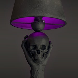 Table lamp, Decorative lamp, Bedside table light, Skull lamp, Home decor, Modern shade- To Be Or Not To Be