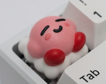 Sleeping Kirby Keycap: Handmade Resin Artisan Keycap