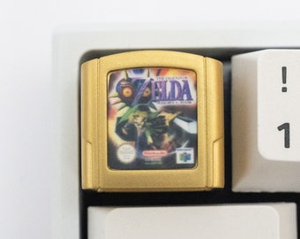 Majora's Mask Cartridge Keycap: N64 Handmade Resin Artisan Keycap