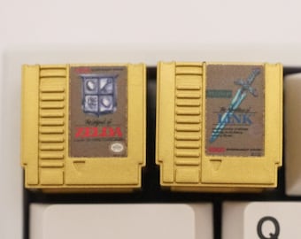 Zelda NES Cartridge Keycap: Handmade Resin Artisan Keycap