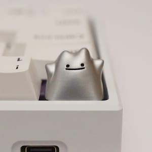 Metal Blob Artisan Keycap | Silver | Resin Cast Keycap | Custom Fanart Keycap