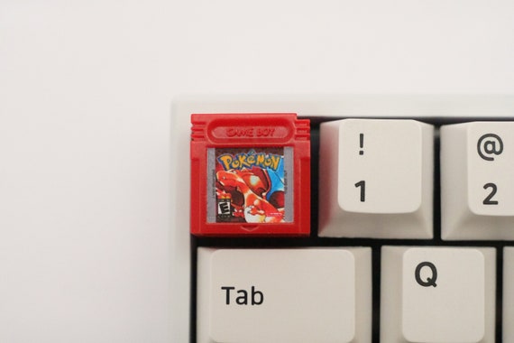 Red Gameboy Pokemon Resin Keycap | Artisan MX Switch Keycap
