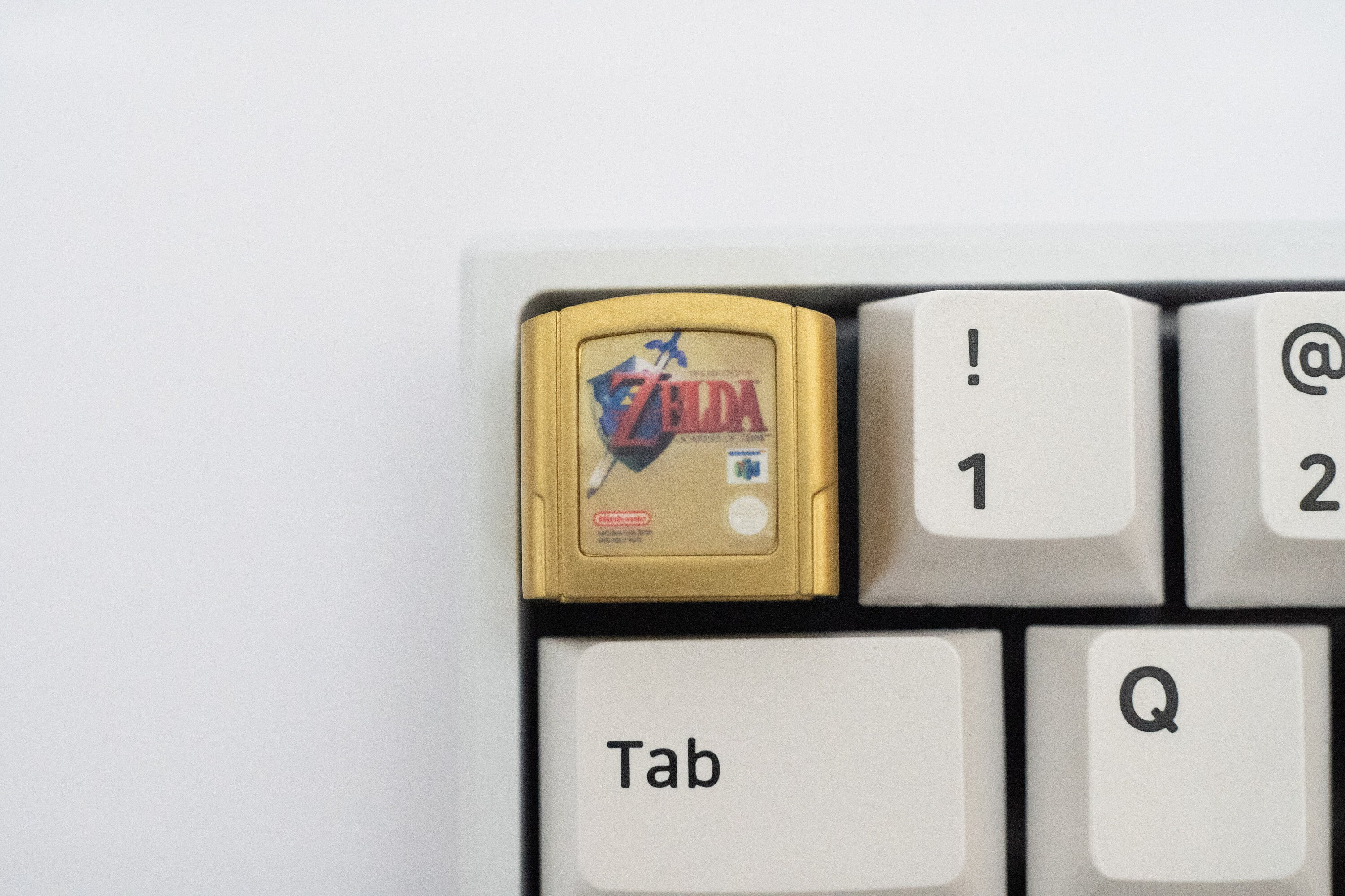 Zelda Ocarina of Time Keycap: N64 Cartridge Resin Artisan Keycap