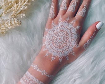 instant henna tattoo , white henna, sticker henna , temporary tattoo