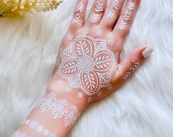 instant henna tattoo , white henna, sticker henna , temporary tattoo