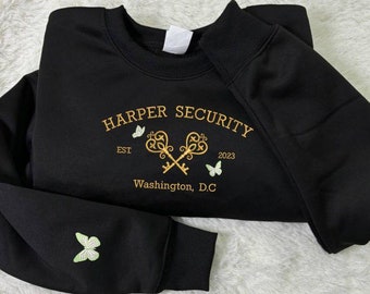 Twisted Lies Embroidered Sweatshirt, Harper Security, Booktok Sweatshirt, Twisted Series Merch, Gift for Book Lovers, Bookish Gift
