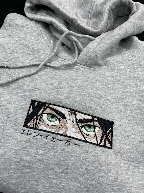 Anime embroidered sweatshirt hotsell