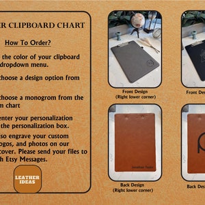 Custom Name Coach Clipboard, Personalized Leather Clipboard, Gift For Baseball Coach, Coach Appreciation Gift, Baseball Leather Clipboard zdjęcie 10