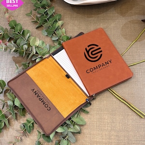 Cartera de empresa de cuero personalizada con cremallera, cartera corporativa recargable personalizada, cartera de diseño de logotipo personalizado regalo empresarial