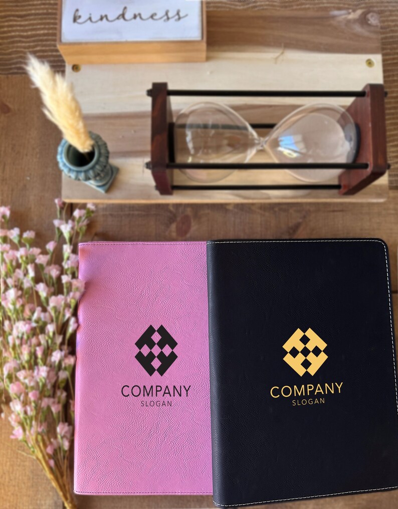 Personalized Engraved Company Portfolio Custom Company Logo Etsy