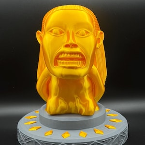 Indiana Jones Chachapoyan Idol-replika | 3D-utskriven gyllene rekvisita (valfri bas)