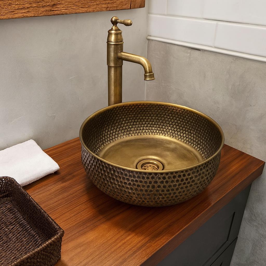 Bâton De Rasage Vintage Années 1940 En Laiton - Boîte Meuble-lavabo Décorative - Pièce De Collection