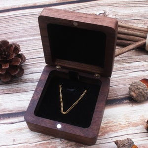 Personalized Jewelry Necklace Box-Jewelry Box For Women-Custom Necklace Box Travel-Handmade Wooden Jewelry Box-Anniversary Jewelry Gift Box Bild 2
