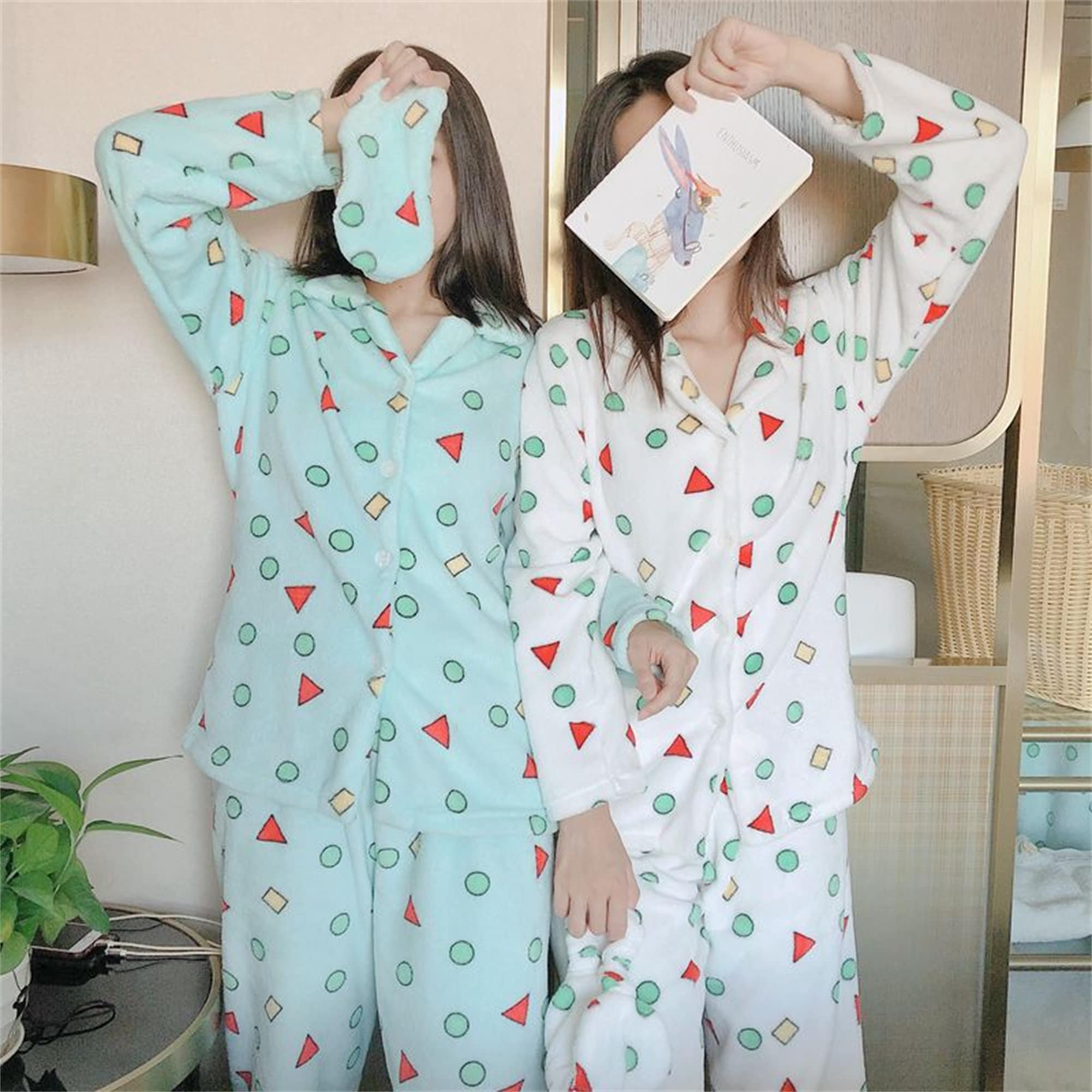 Crayon Shinchan Pajamasflannel Pajamascartoon Etsy Canada