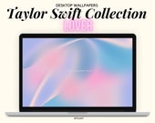 Set of 8 Desktop Wallpapers · Taylor Swift Collection · Lover Album || Macbook Wallpaper. Aesthetic. Minimalistic.